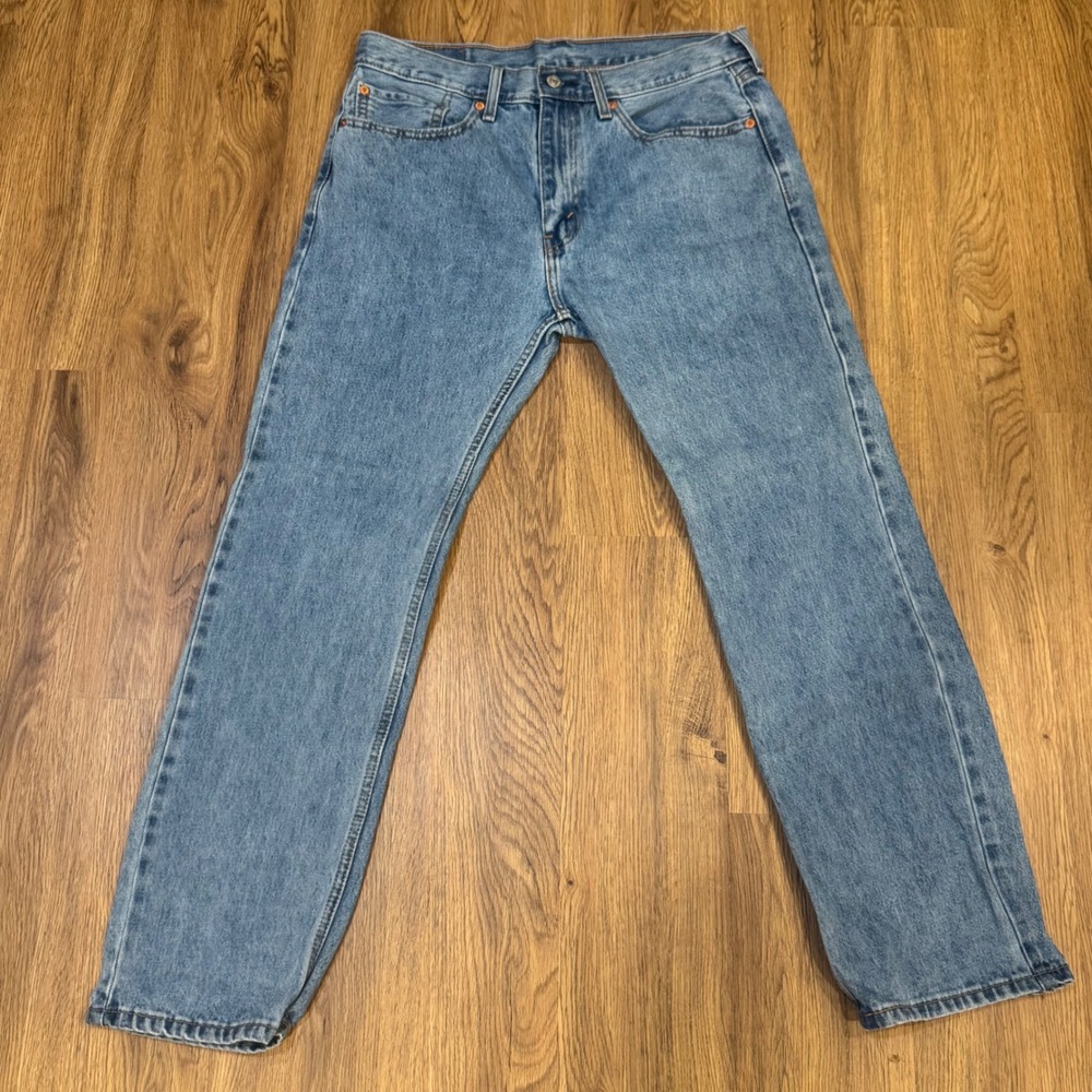 Levis 505 Regular Fit Straight Leg Jeans Mens 34x30 Medium Wash Blue 00505-4834